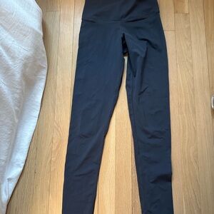 Gray (slight blue) High-Waisted Leggings-small.